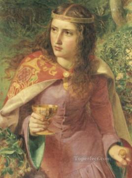 victorian victoria Painting - Queen Eleanor Victorian painter Anthony Frederick Augustus Sandys
